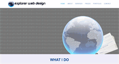 Desktop Screenshot of explorerwebdesign.co.uk